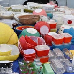 Le Sueur County Pioneer Power Swap Meet & Flea Market, Colorful Dishes