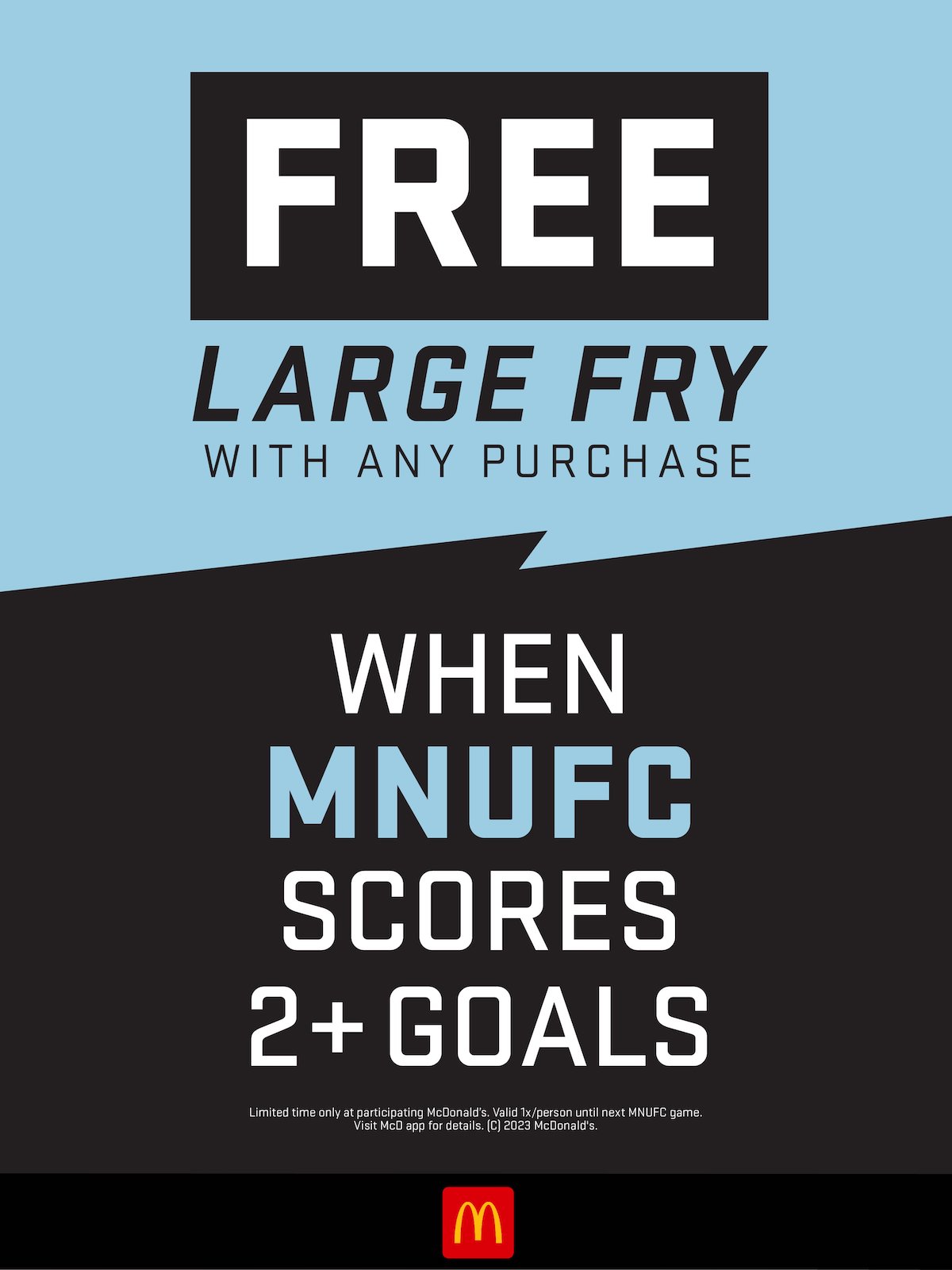 MNUFC Free McDonalds Fries