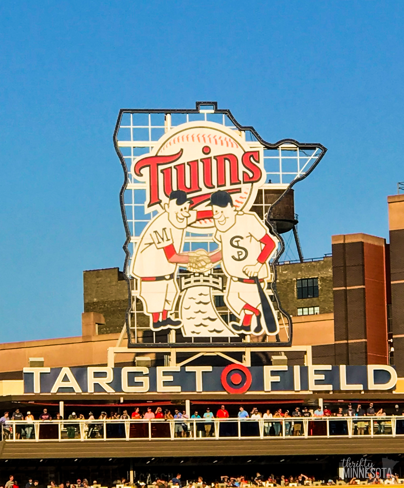 Target Field Twins Sign.