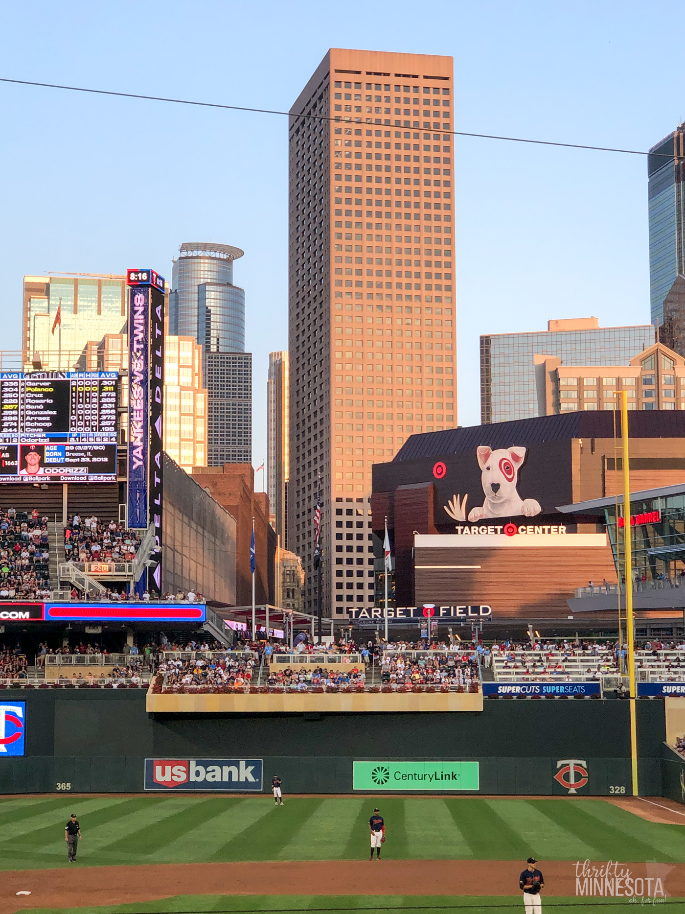 Target Field Outfield.