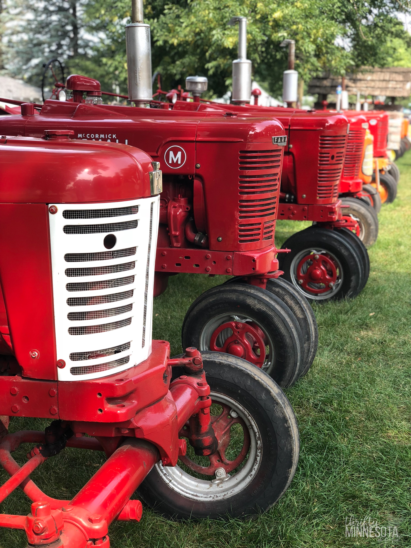 Vintage Red Tractors