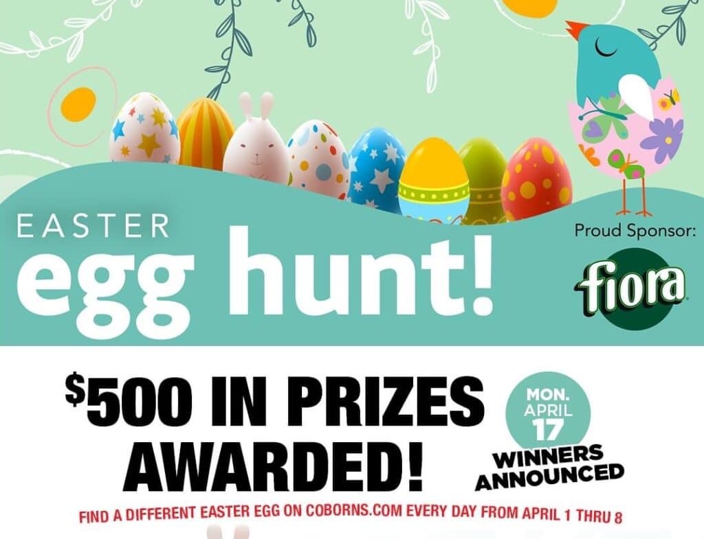 Coborn's Online Easter Egg Hunt Search to Win Gift Cards! Thrifty Minnesota