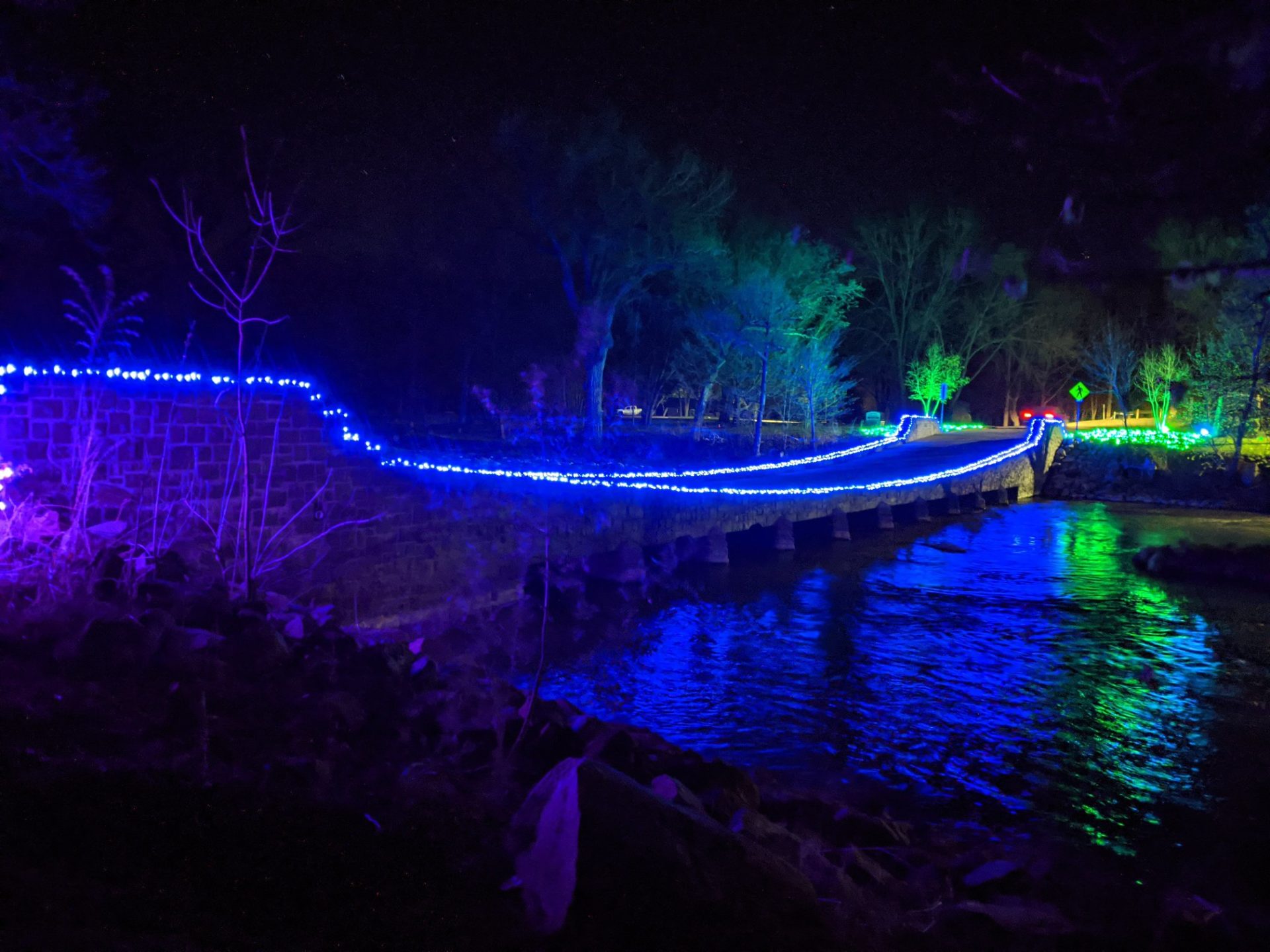 Nightfalls Redwood Falls Bridge