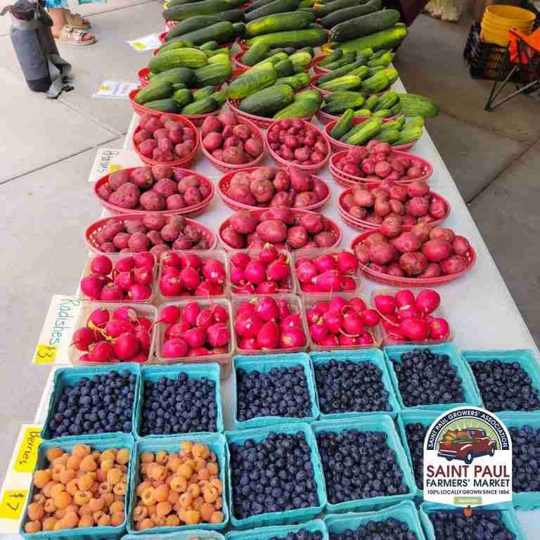 produce at St. Paul Farmer's Market