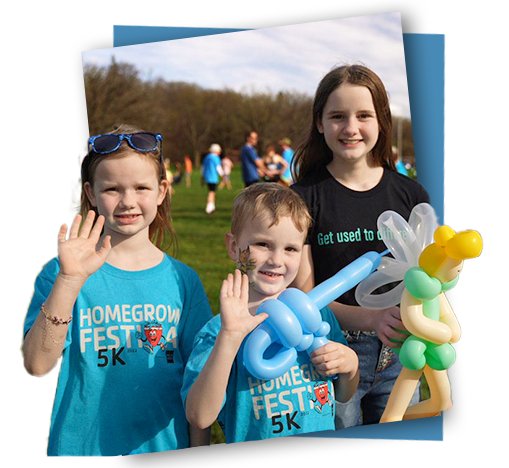 kids at homegrown 5k