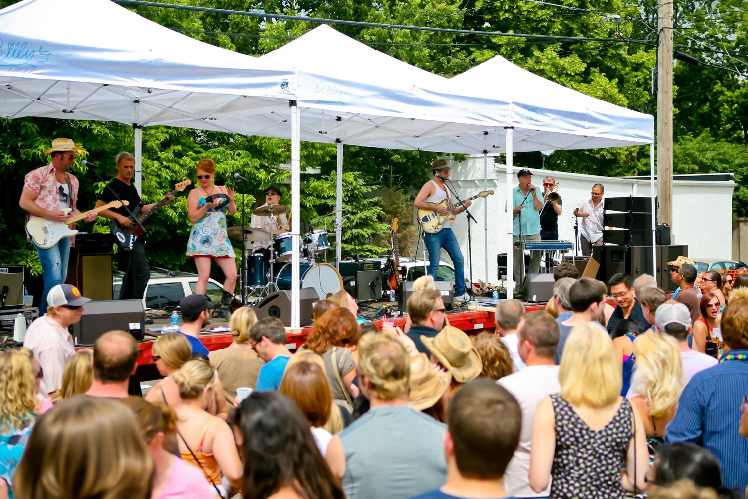 music tents at grand old day