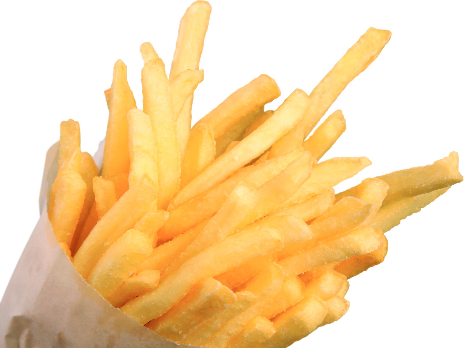 french fries in bag