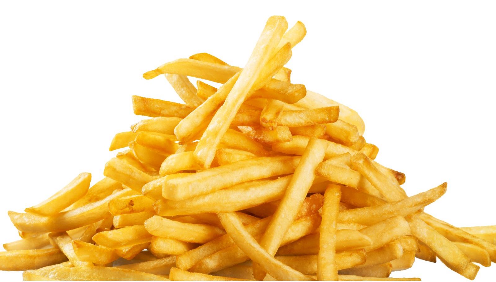 french fries in pile