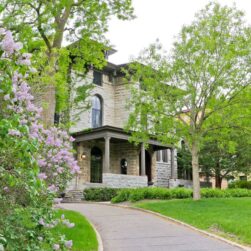 Summit Hill House in spring.