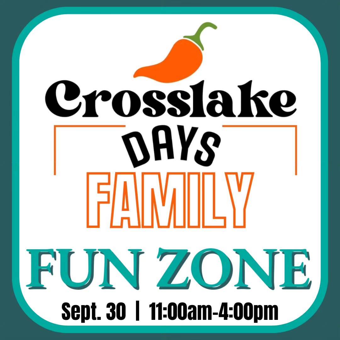 Crosslake Days Family Fun Zone logo image. 