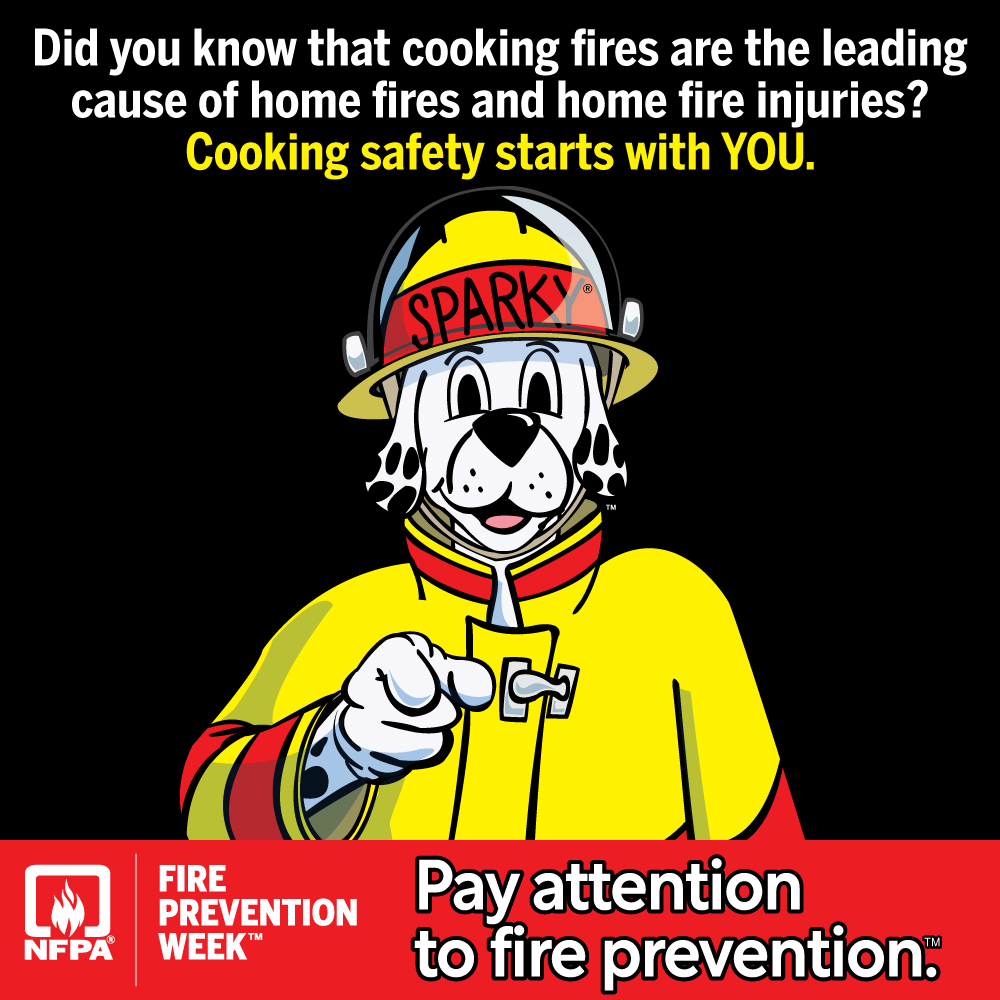 Did you know cooking fires are the leading cause of home fires and home fire injuries? Cooking safety starts with you image.