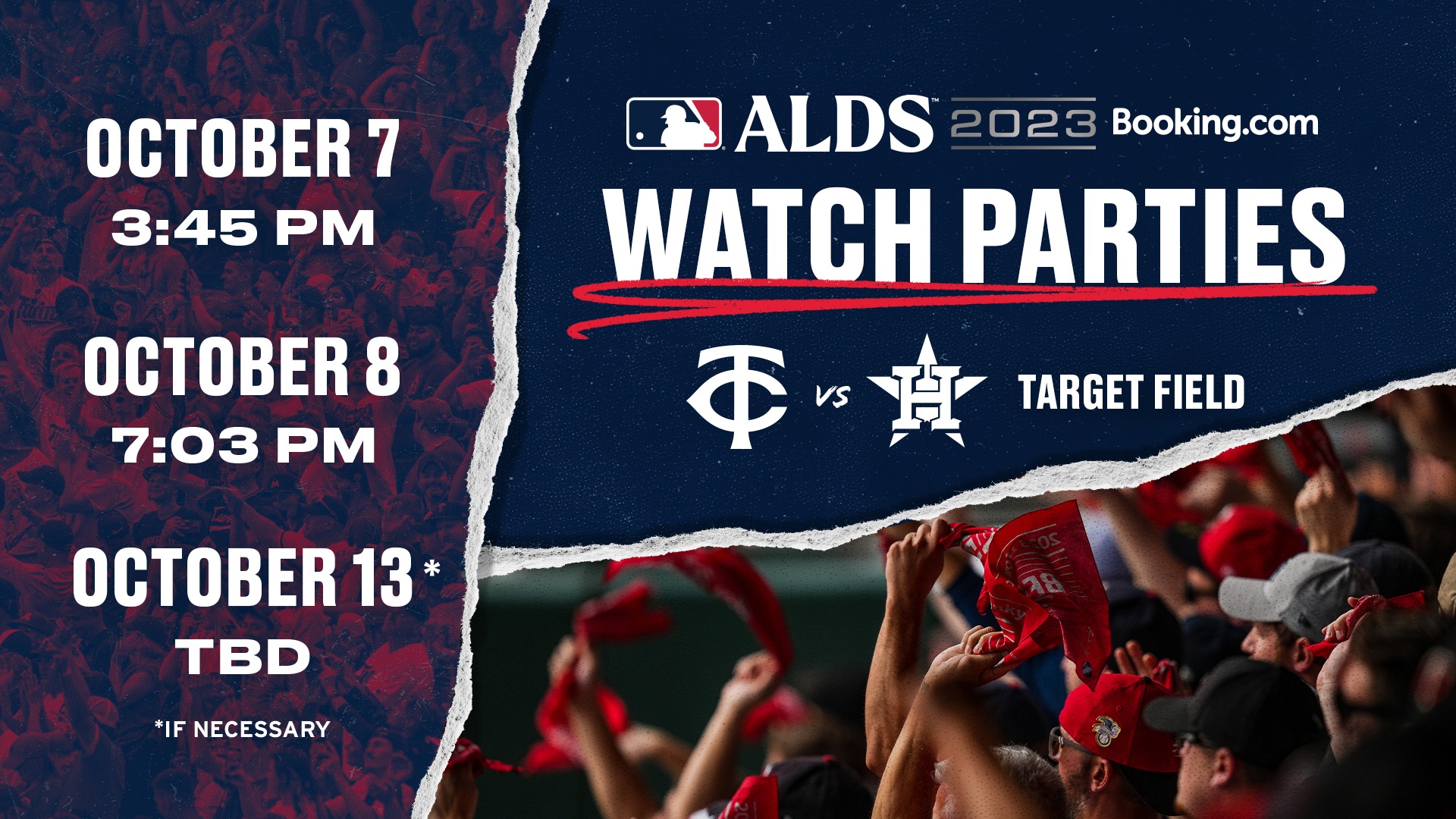 Twins set free Target Field watch parties for playoff games in Houston