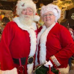Santa and Mrs Claus in Downtown Anoka for the Tree Lighting.