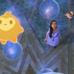 WISH Movie image, featuring Asha and a star.