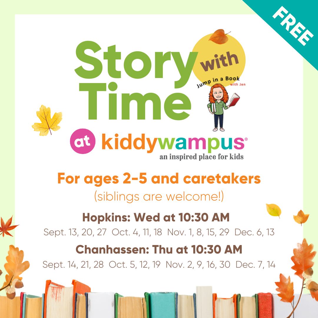 Kiddywampus Storytime Banner image. 