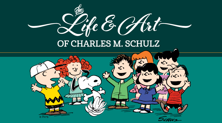 The Life and Art of Charles M. Schulz Banner.