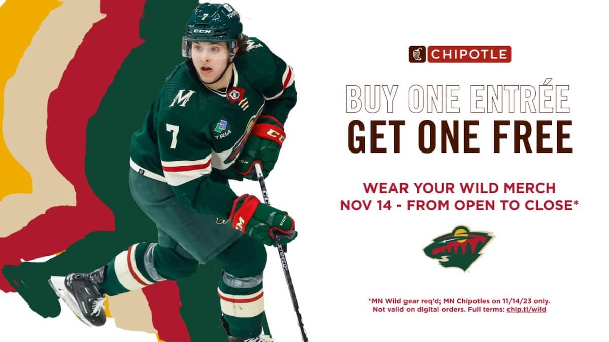 BOGO at Chipotle When You Wear Wild Gear Tuesday Thrifty Minnesota