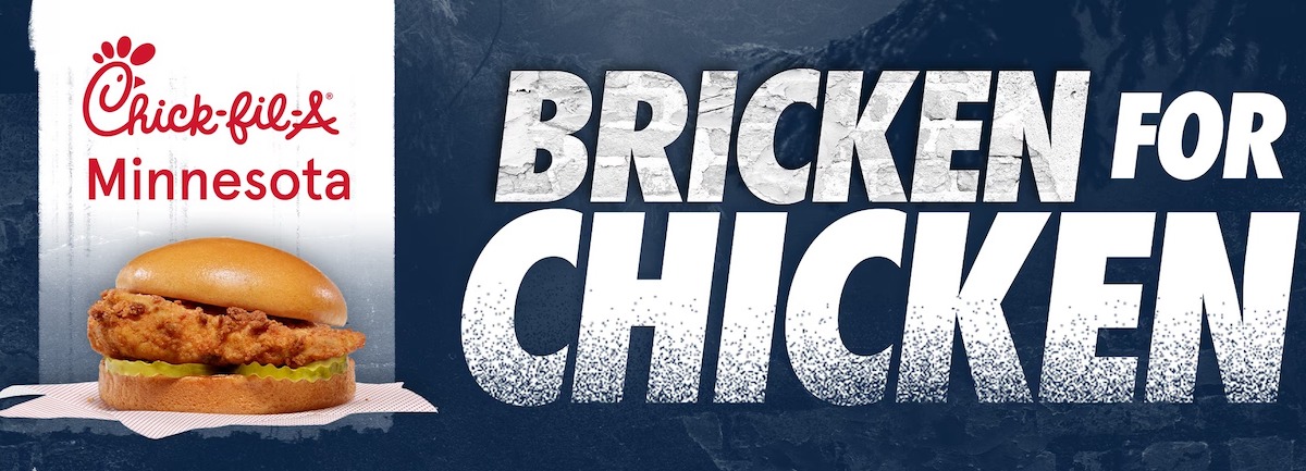 Timberwolves Chick-fil-A Bricken for Chicken.