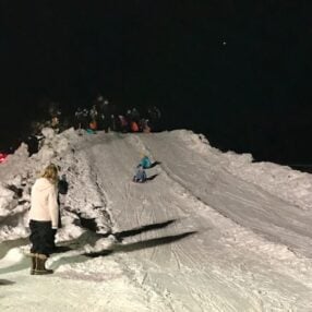 Crosslake Winterfest Sledding.