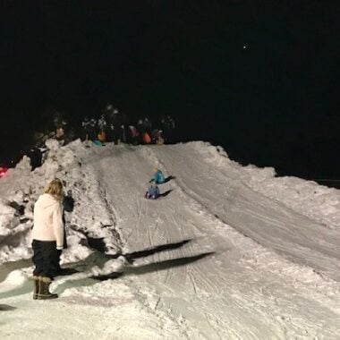 Crosslake Winterfest Sledding.