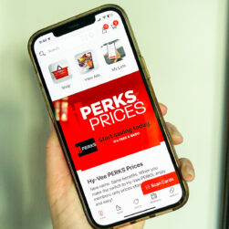 Hy-Vee Perks Membership app on mobile phone.
