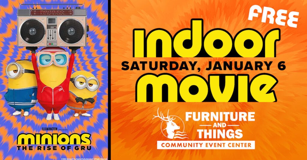 Free Indoor Movie Minions The Rise of Gru Thrifty Minnesota
