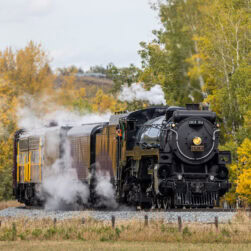 Empress Locomotive on railroad.