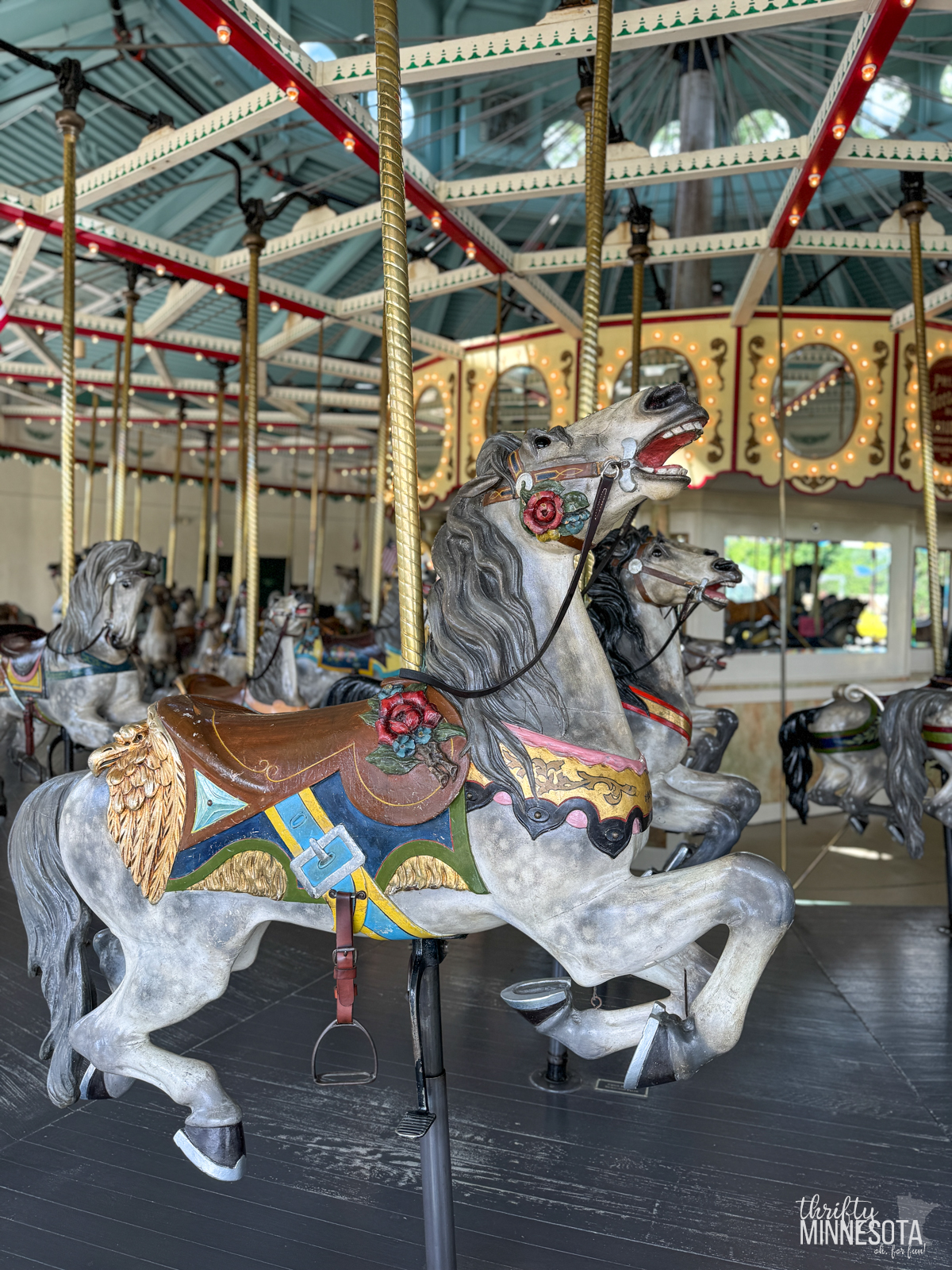 Horse on Cafesjian Carousel Como Park.