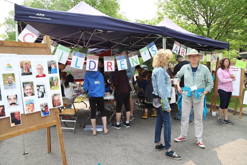 St. Anthony Park Art Fest Children's Art Tent.