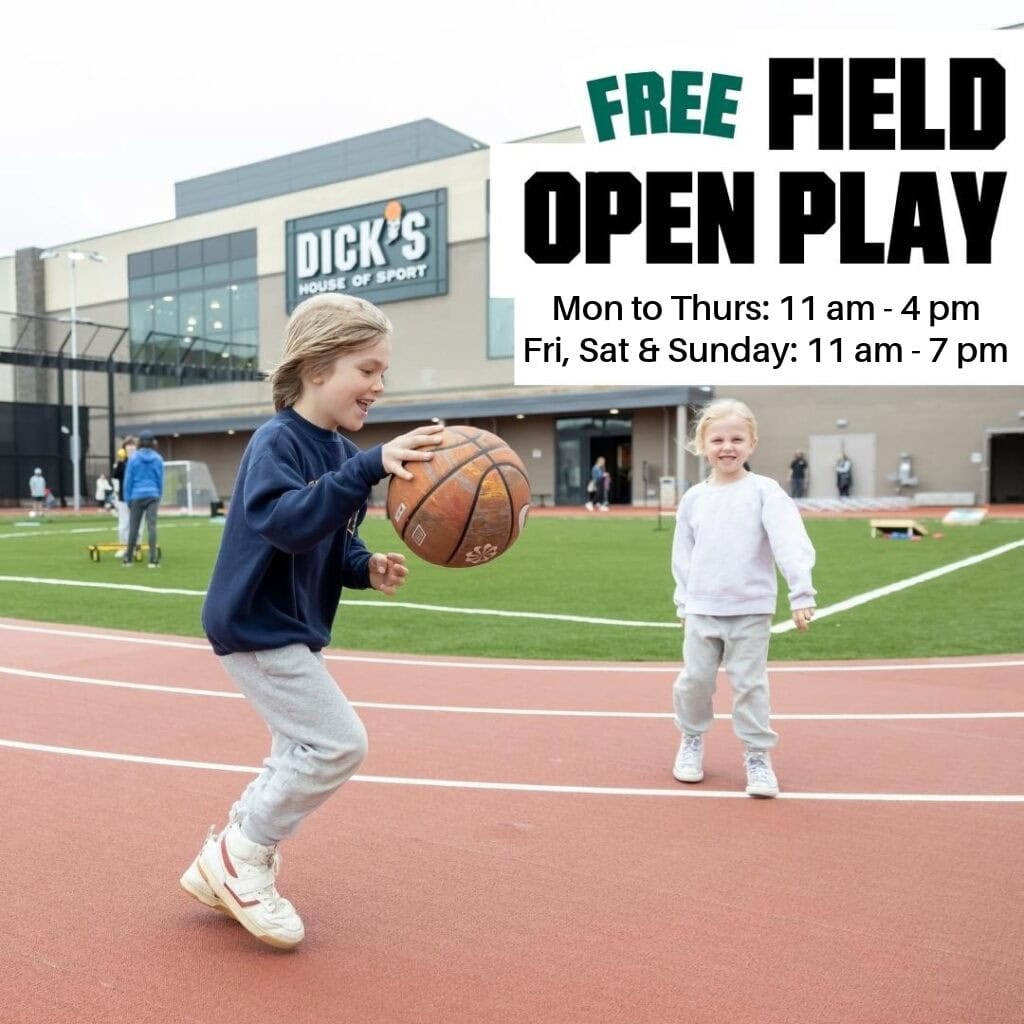 Dick's House of Sport Open Field Play.