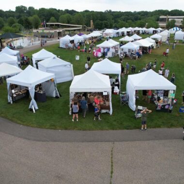 Eagan Art Fest overview of tent and space.