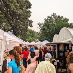 Minnehaha Art Fair Artist Tents.