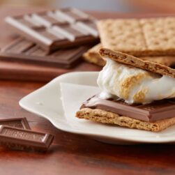 S'mores made with Hershey chocolate.
