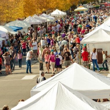 Downtown St Joseph street during Millstream Fest.