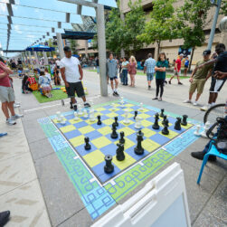 Mpls Street Fest Chalk Art Chess.