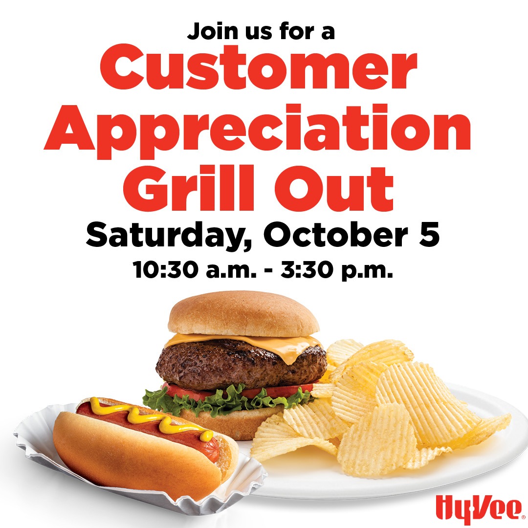 FREE HyVee Customer Appreciation Grill Out Saturday Thrifty Minnesota