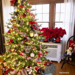 Christmas Tree in room for Bachmans Holiday House.