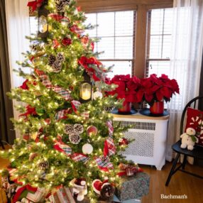 Christmas Tree in room for Bachmans Holiday House.
