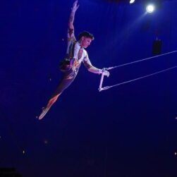 Trapeze circus artist.