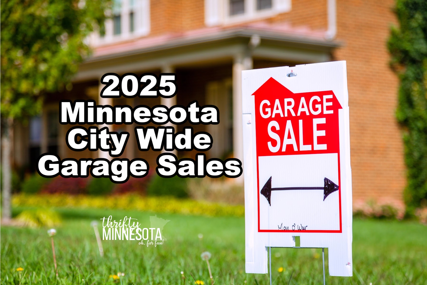 2025 Minnesota City Wide Garage Sales List.