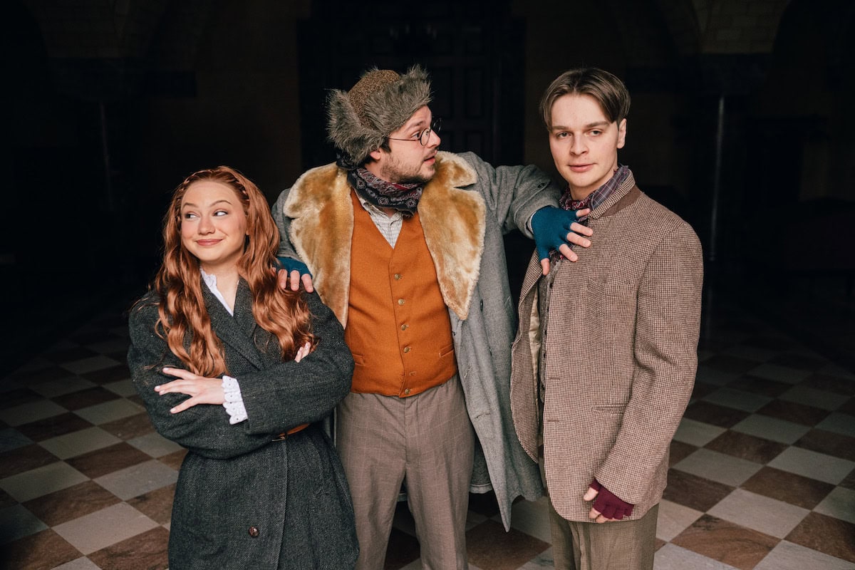 Three actors on stage during Anastasia.