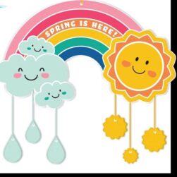 Spring mobile craft at JC Penney.
