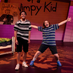 Diary of a Wimpy Kid two characters on stage.