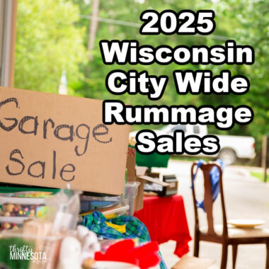 2025 Wisconsin City Wide Rummage Sales List.