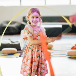 Child playing at Walker Art Center.