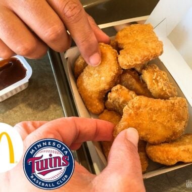 McDonalds 10 Pc Chicken McNuggets with Twins Logo.