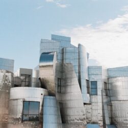 Outside of the Weisman Art Museum.
