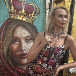 IMS Art Crawl Model and Painting.