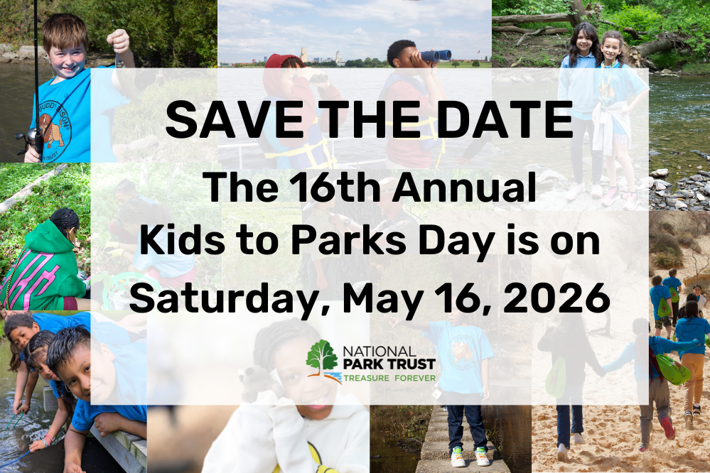 Kids to Parks Day event poster.
