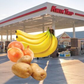 KwikTrip Bananas Potatoes and Onions.